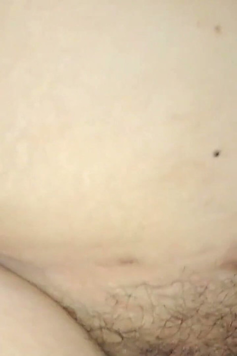 BBW BBC Rubbing His Cock on My Hairy Pussy Creampie