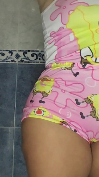 Epic moment from "Stepmom caught pissing in her pajamas in her room"