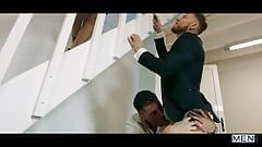 MEN - Jay Roberts Teaches Matt Anders How Things Work In His Office By Hard Pounding His Sweet Ass