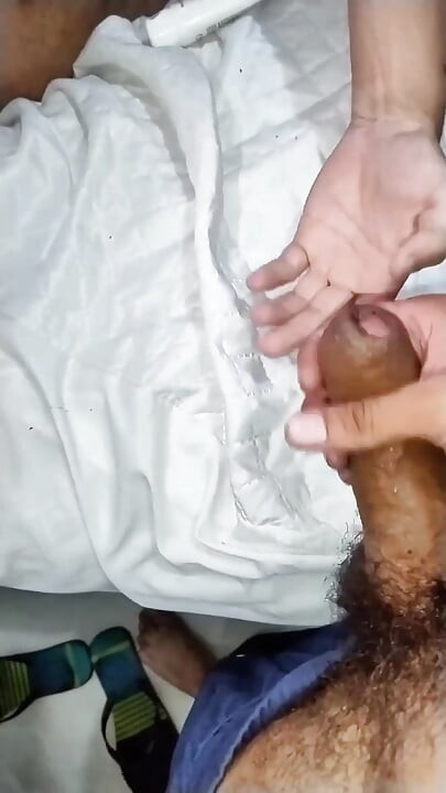 Showing off His Cock, Rolling up His Horny Uncut Cock!