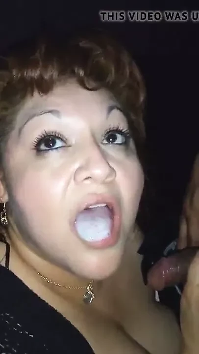 Slut wife swallows a mouthful of cum