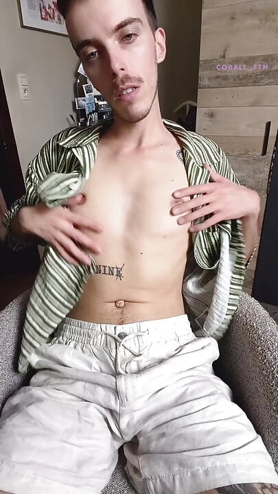 Bored at My Desk. Time to Play with My Dickclit Until I Cum Twice!