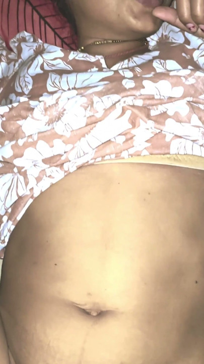 My long cock swelled and became hard. Seeing her chic pussy, I was squeezing my cock. She was secretly looking at me and was laughing. | Clip 1