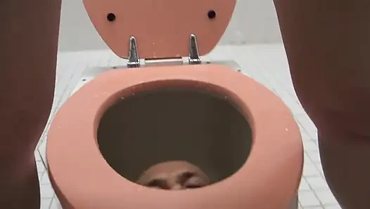 Pissed on and Milked in the Toiletbox!