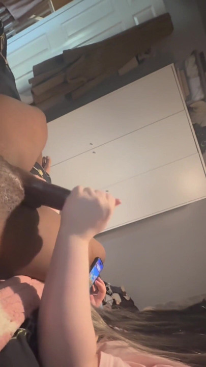 British slut gives her stepbrother a handjob while parents are on vacation | Clip 1