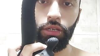 Big Dick Latino Camilo Brown Using Oil and a Vibrator in the Shower to Give Himself an Intense Prostate Orgasm
