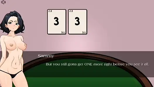 Naked asshole with good body in casino