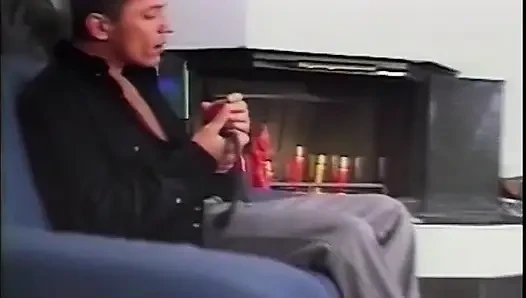 Two Muscular Hunks Share Raw Bareback Passion on Couch