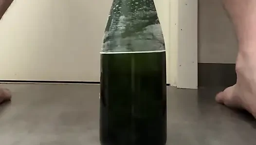 Fucking my swedish Cd ass with champagne bottle