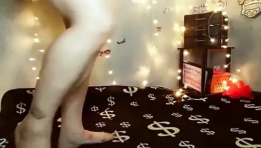 Calf muscle fetish slow motion flexing