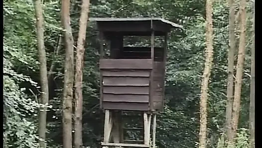Chubby German MILF Rides Cock and Makes It Cum All Over in Woods