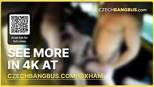 Tasty bukkake with a hairy MILF (Czech Bang Bus)