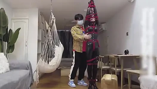 Mz11-latex Suit Restraint and Whipping