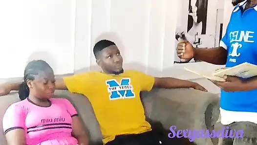 Das ist mein büro, du kannst sie hier ficken, lass mich dein zeuge sein