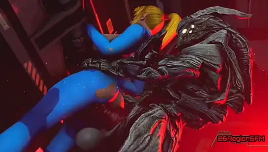 Samus aran gegen weltraum-pirat