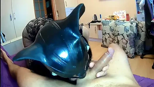 Young guy teaches milf to suck and fuck