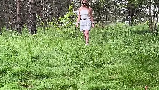 Outdoor Blowjob, Footjob,anal and Facial Cum