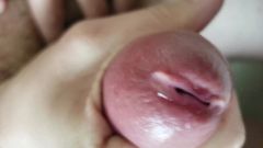 Close -up sperma van bovenaf