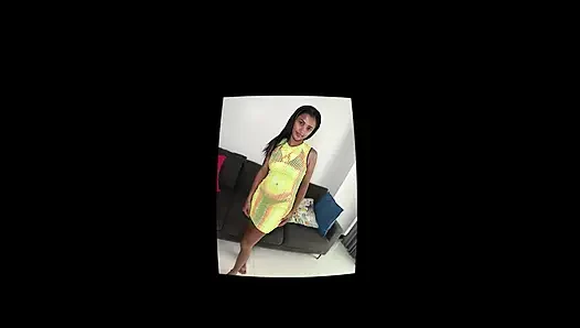 18 yaşındaki Asyalı kız şehvetli dans ediyor ve yarağa biniyor