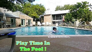 BBW Nurse Vicki Play Time in the Pool with Handsome Harry