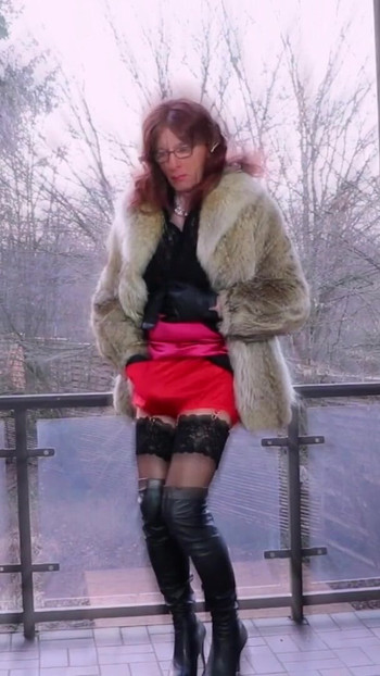 Stunning moment from "Cumshot of a booted hooker"