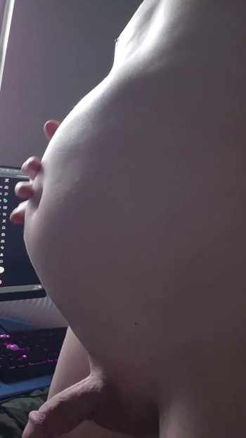 Inflating My Freshly Shaven Belly
