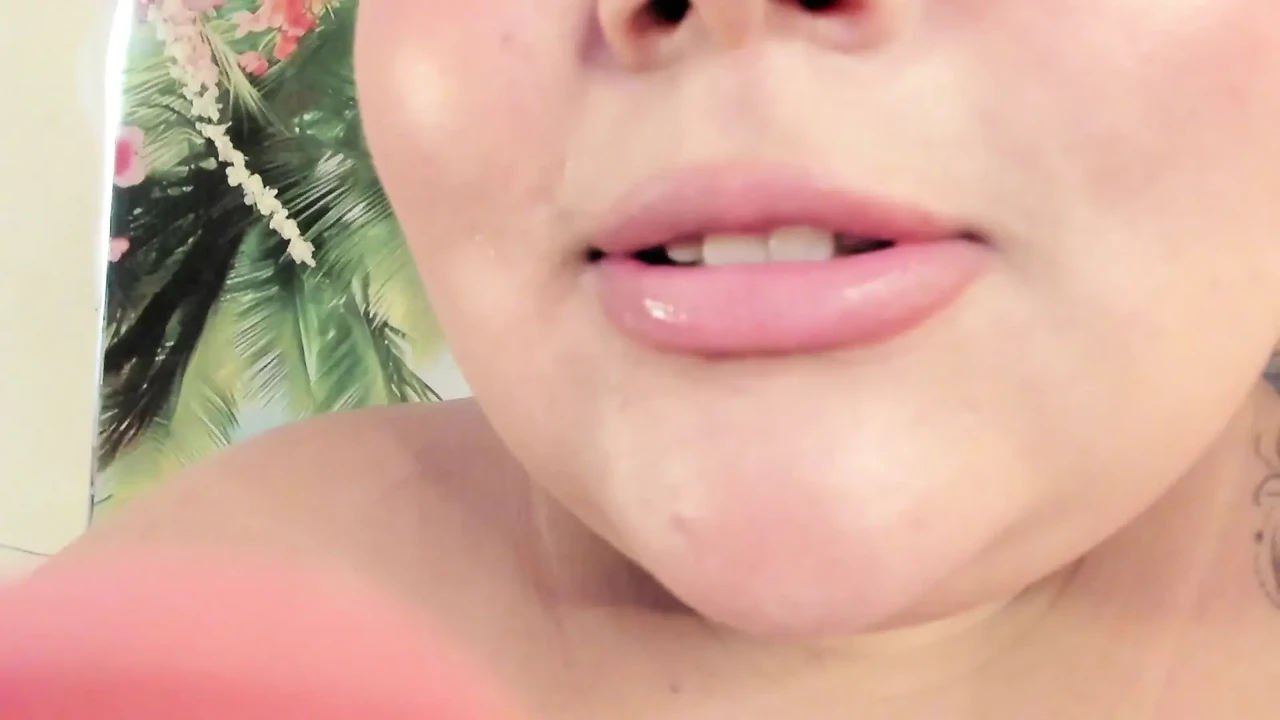 BBW Mistress puts on a giant dildo and masturbates him in front of the camera.