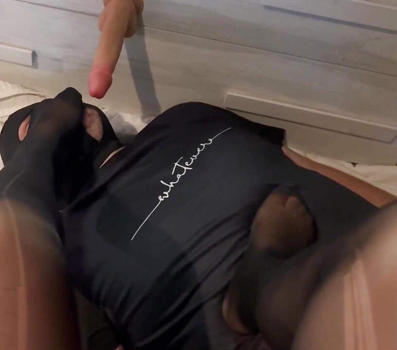 I Humiliate My Slave by Making Me Lick My Feet and Make Him Lick Rubber Cock