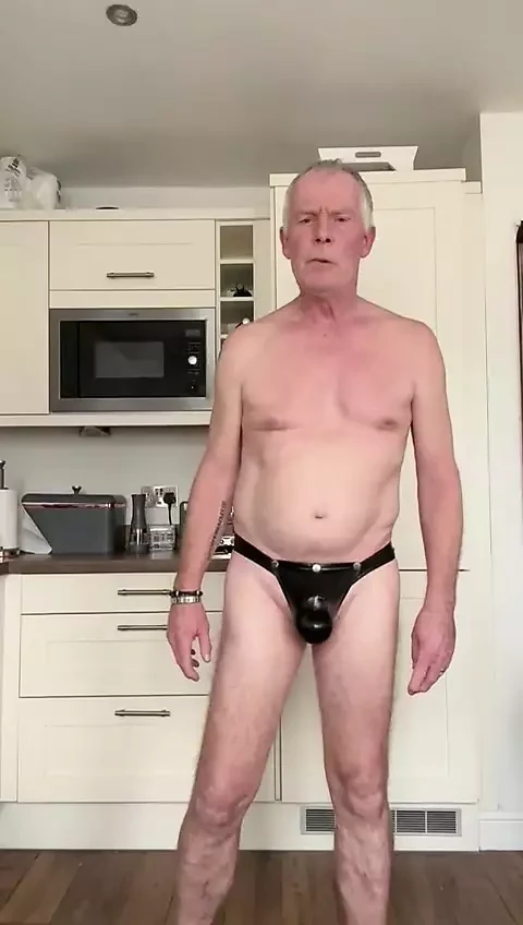 New leather thongs