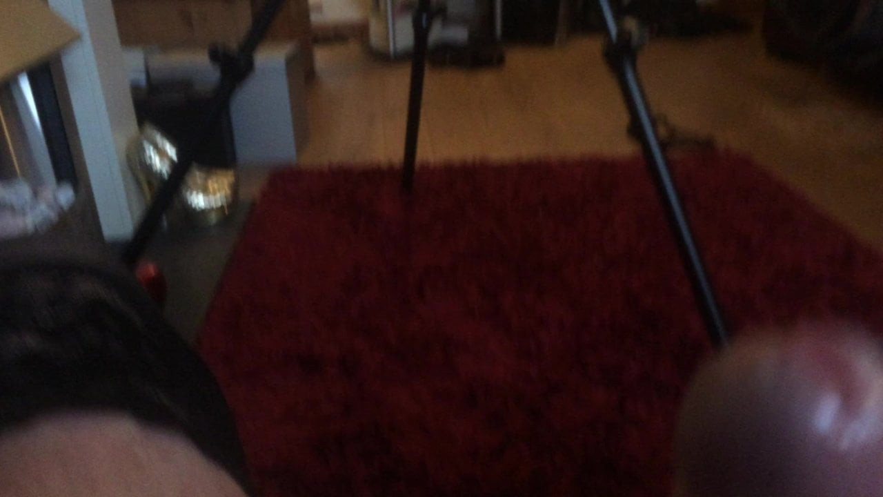 A wank  and cumming in pvc