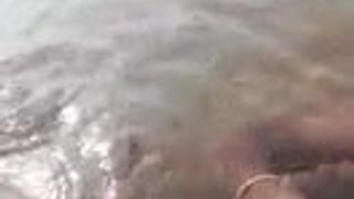 Wow...!! Pussy fingering, licking at River side