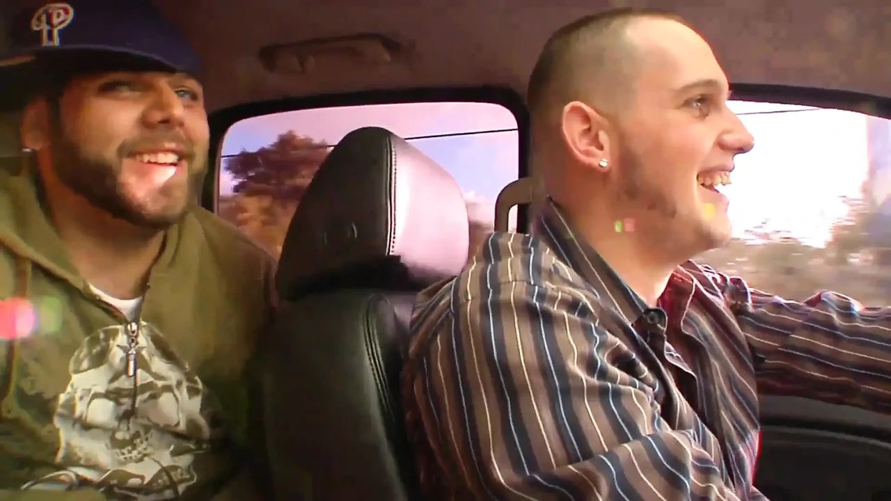 Hot blonde hitchhiker gets a ride and a good fuck