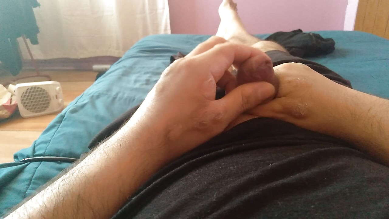 Cute guy shows off his big penis