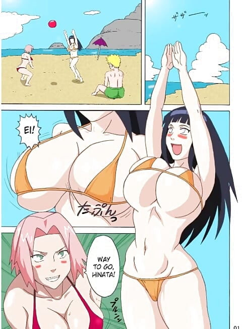 Tsunade's Obscene Beach by Misskitty2k