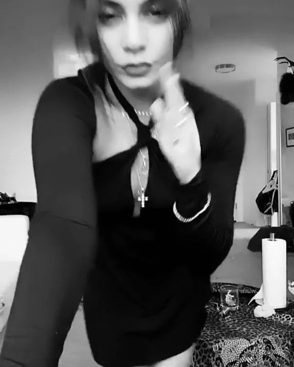 Vanessa Hudgens in black dress