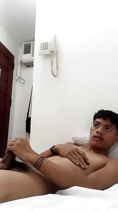 Stepdaddy's Hot Twink Jerks off While Begging for Cum