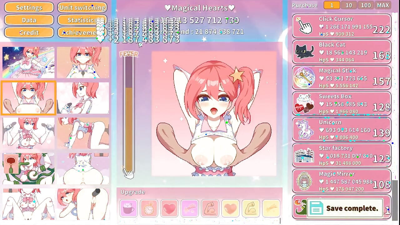 Magical Girl Clicker Hentai Game Creampie and Squirting Gangbang for a Cute Idol Cosplay!