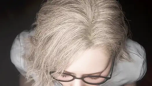 Resident Evil RE9 - Grace working overnight for that promotion White Remix Color (Sound) WM By Madruga3D Animation 3D Hentai