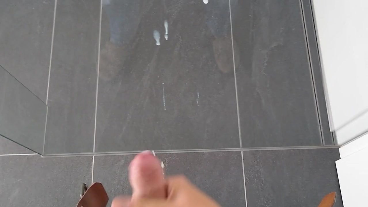 My uncut cock cums hard
