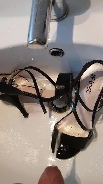 Pissed on her bitch shoes