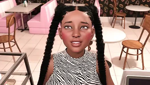 Çikolatalı pişirme 7 ladesha yarağımı emmek zorunda kaldı