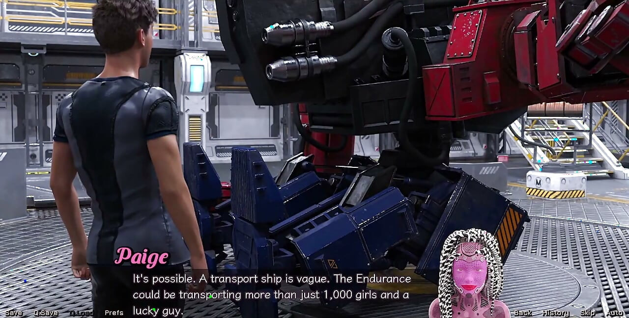 Stranded in Space - Flirting with a Half Robot Girl