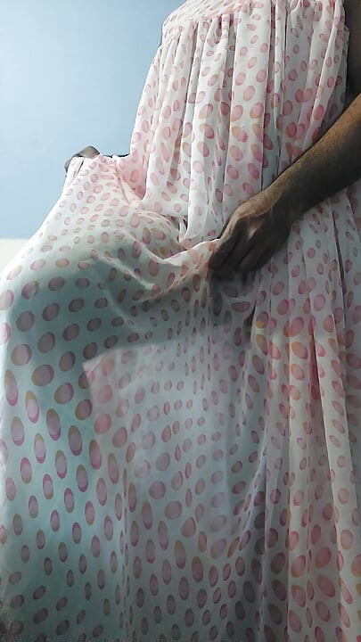 I'm masterbating and cum wearing a Silk Seethrough Night Gawun