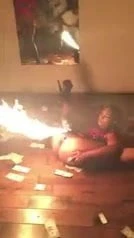Flaming pussy
