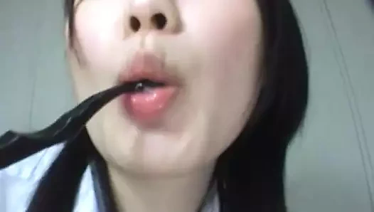 Spit fetish world Part 4(Yummy dildo spit)