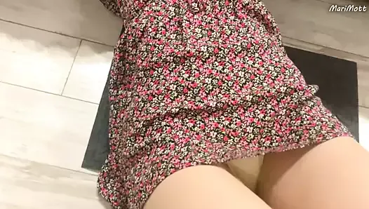 The cutie got stuck under the bed and was fucked