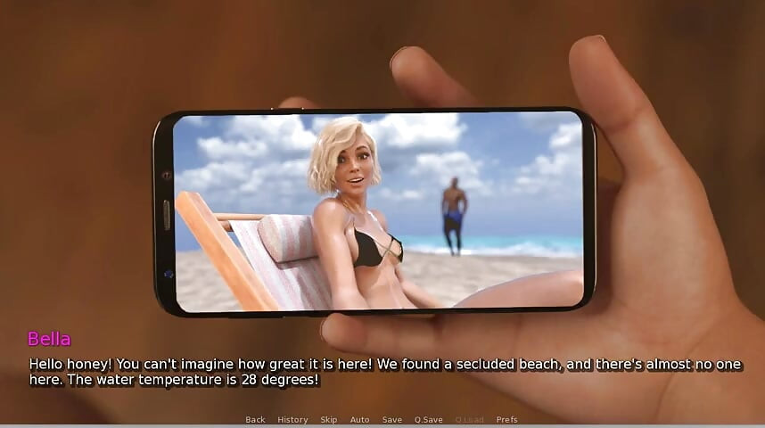 Istriku yang hot - permainan gameplay - roleplay - liburan - istri besar pria kulit hitam di pantai