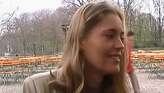 Beautiful German blonde sucks cock in the boat