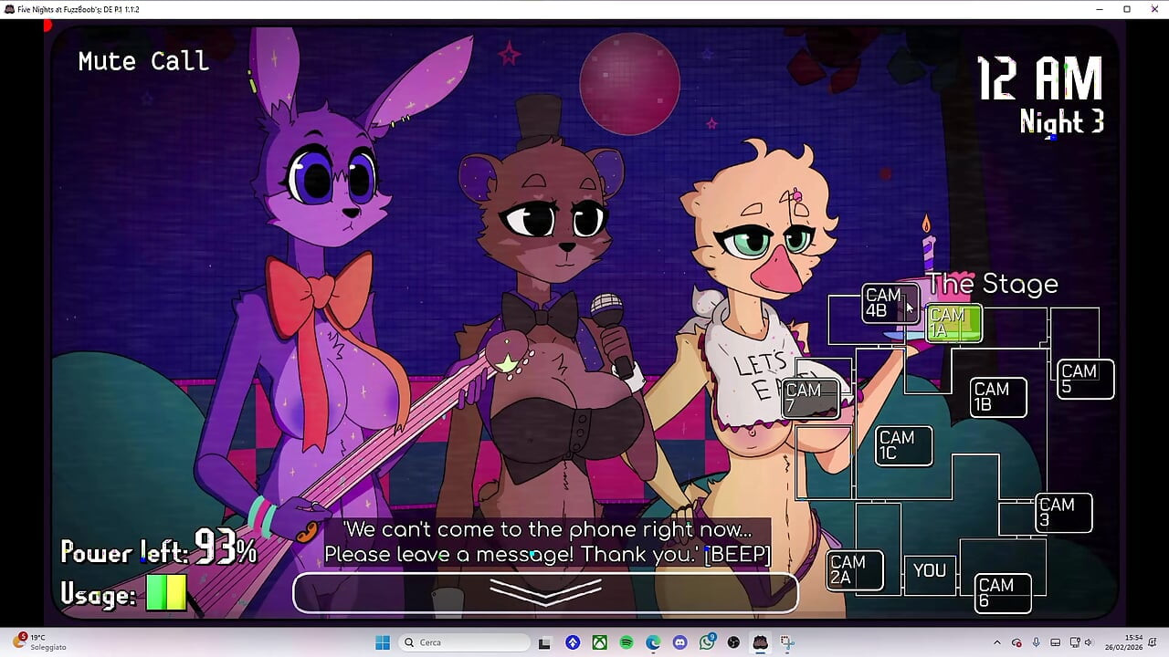Five nights at FuzzBoob's part 1