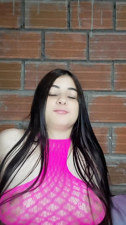 I masturbate my stepsister's tight pussy and play with perfect natural tits